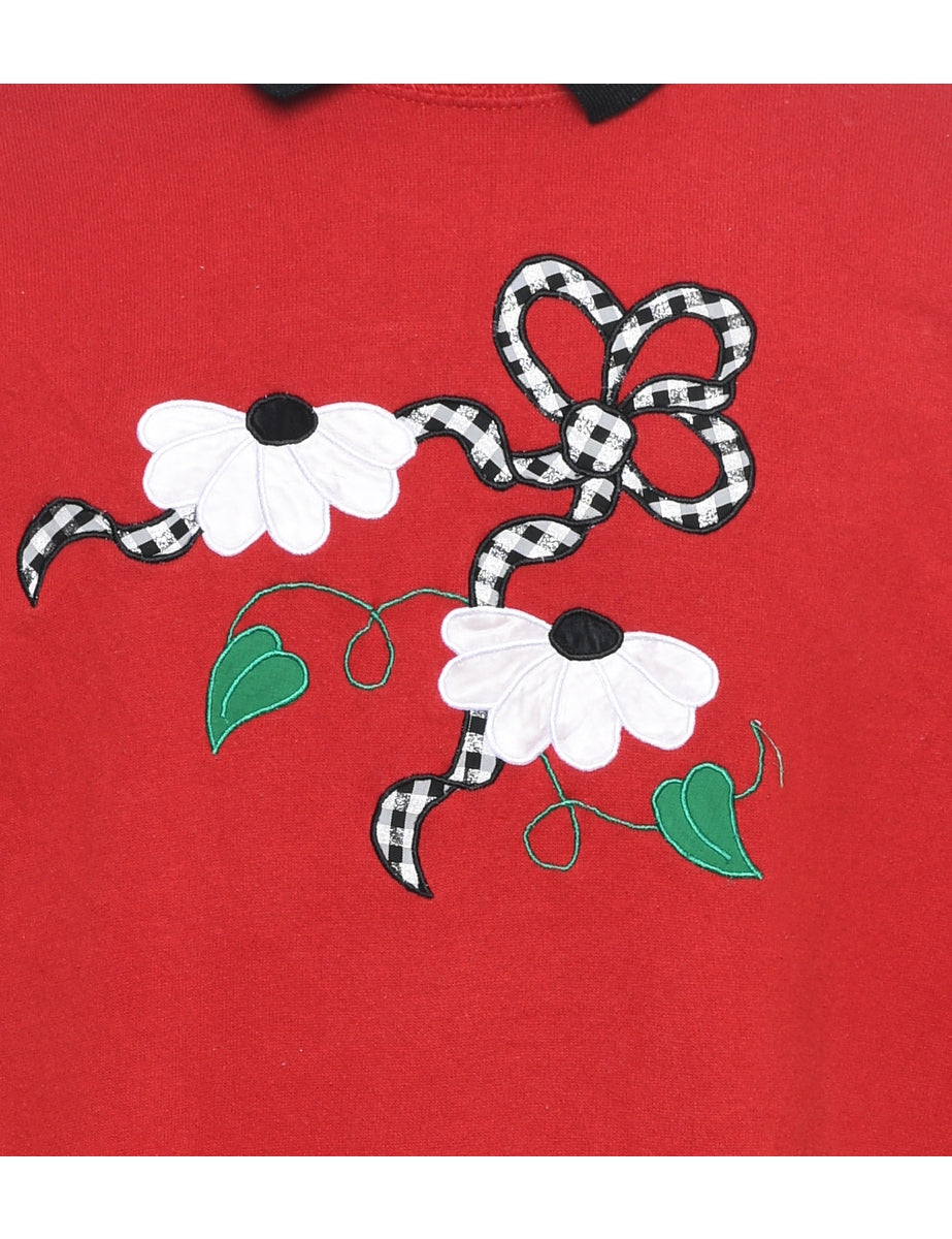 Red Christmas Sweatshirt - L