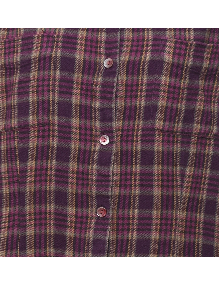 Woolrich Plum Checked Shirt - L