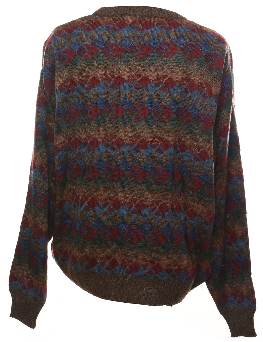 Van Heusen Geometric Pattern Jumper - XL