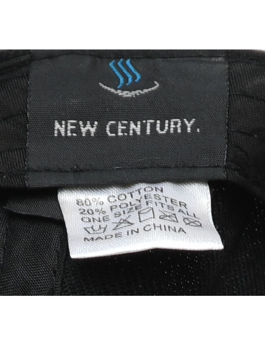 Black Embroidery Cap - XS
