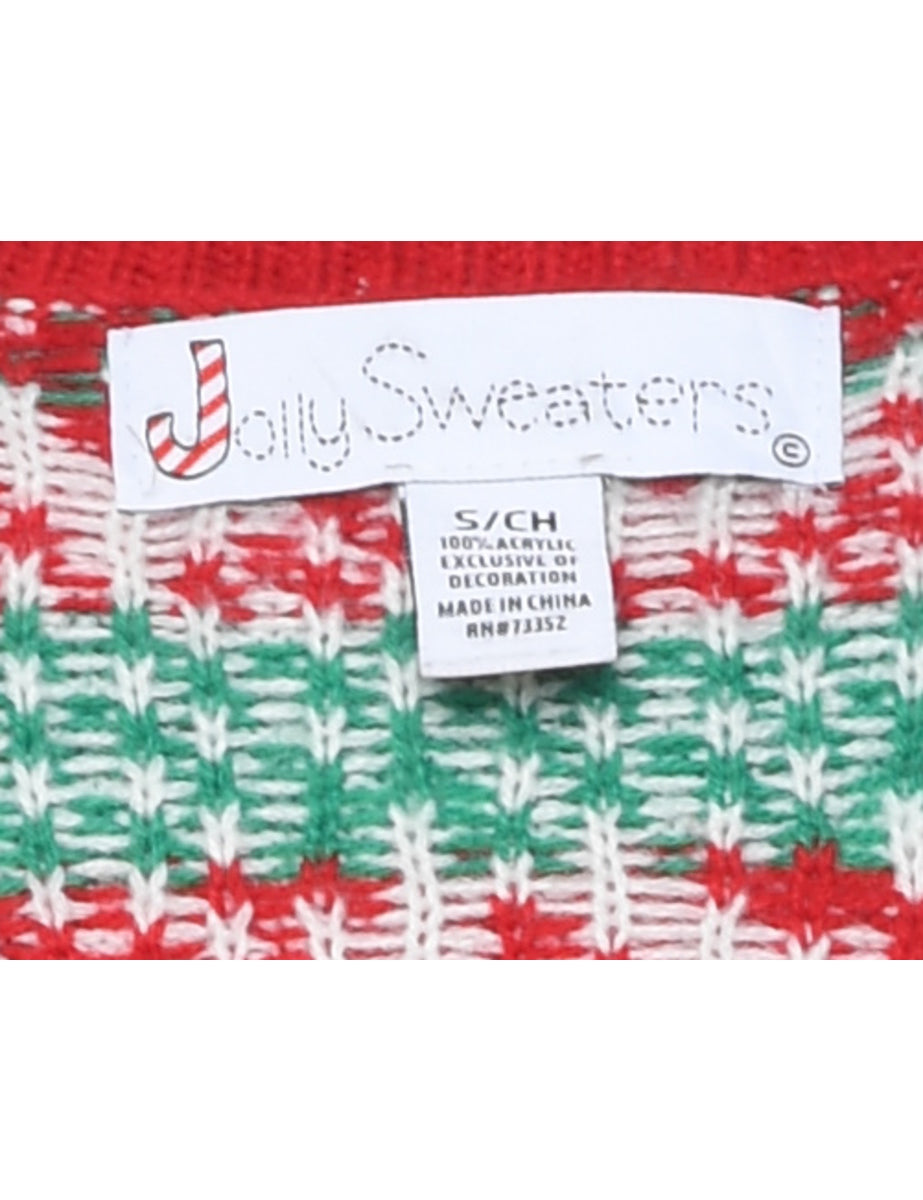 Animal Design Christmas Jumper - S