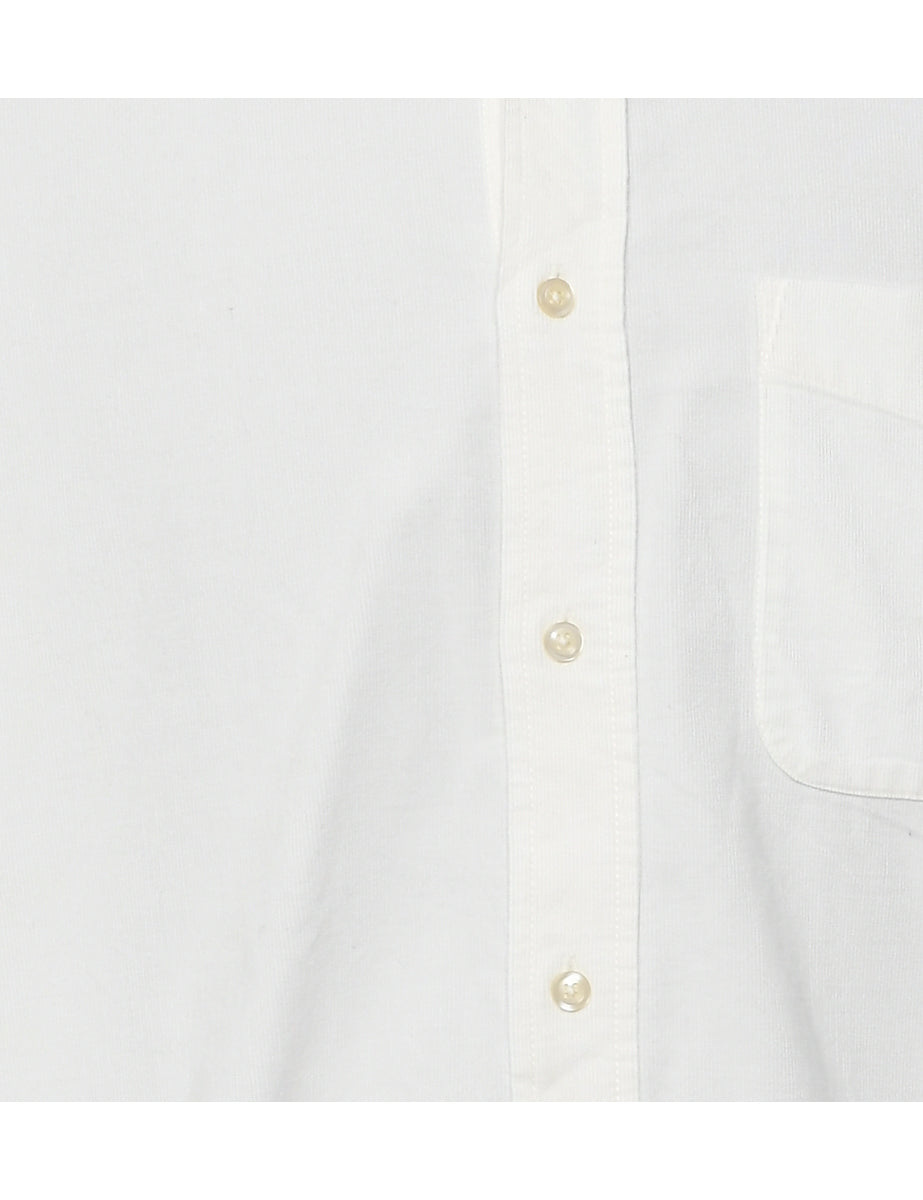 Corduroy Off White Shirt - L