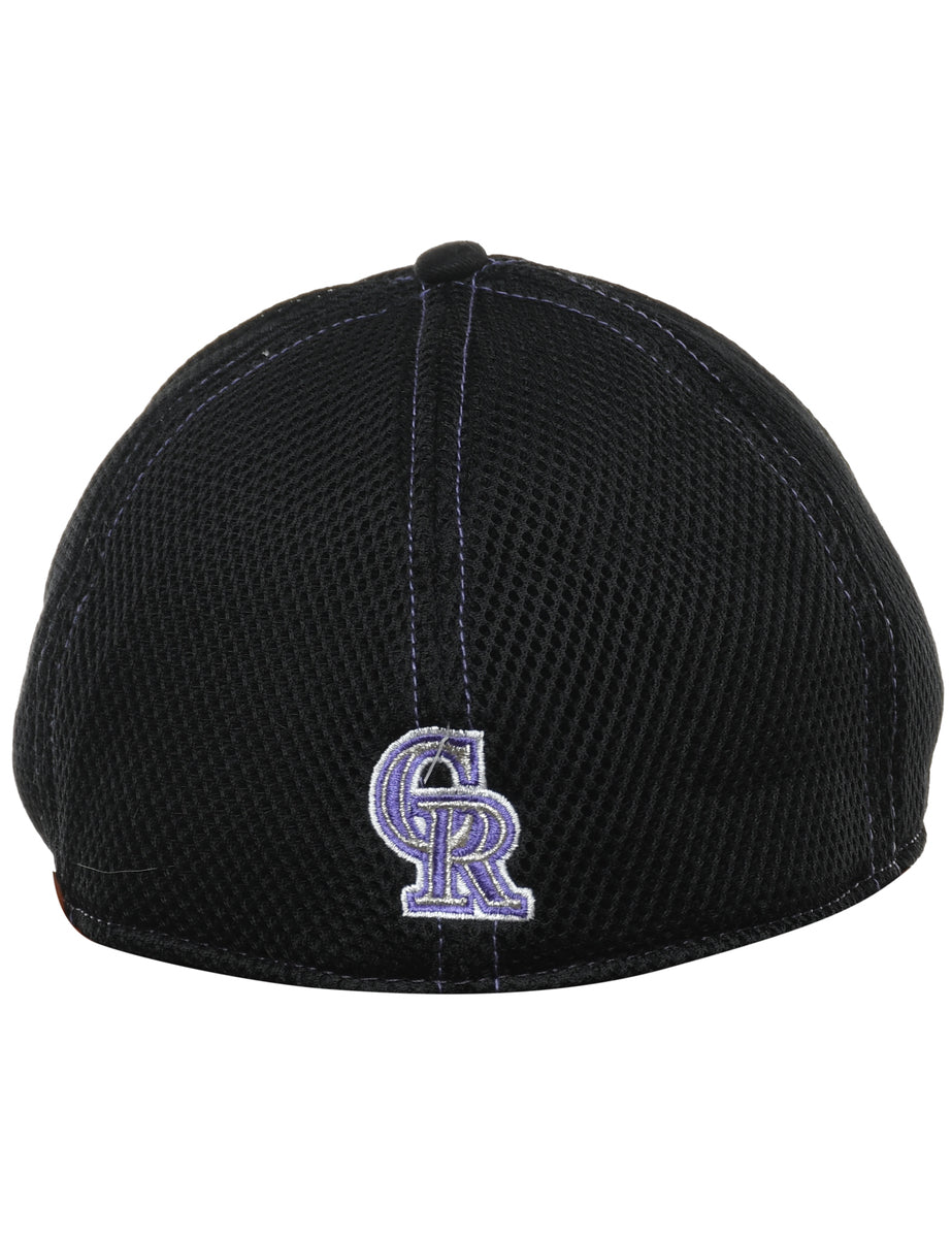 Black Embroided Cap - L