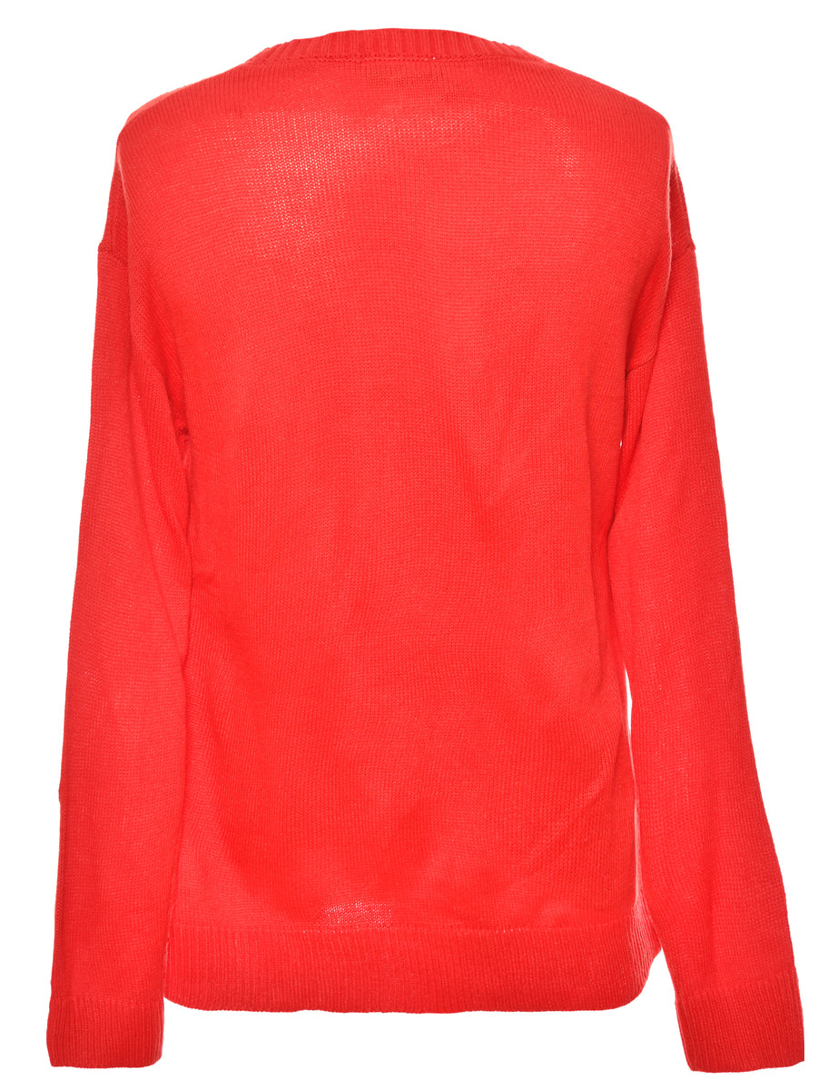 Embellished Christmas Jumper - M