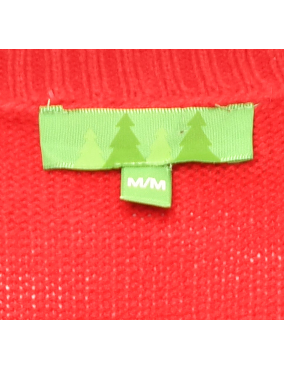 Embellished Christmas Jumper - M