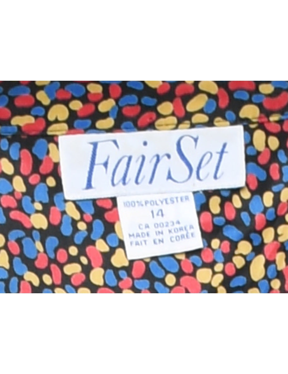 Multi-colour Patterned Blouse - L