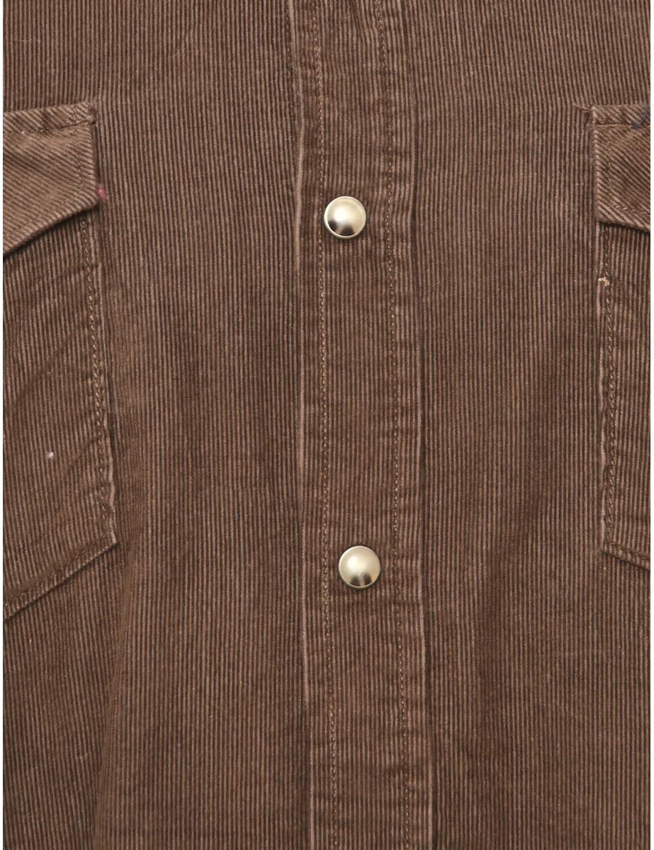 Corduroy Dark Brown Shirt - XL