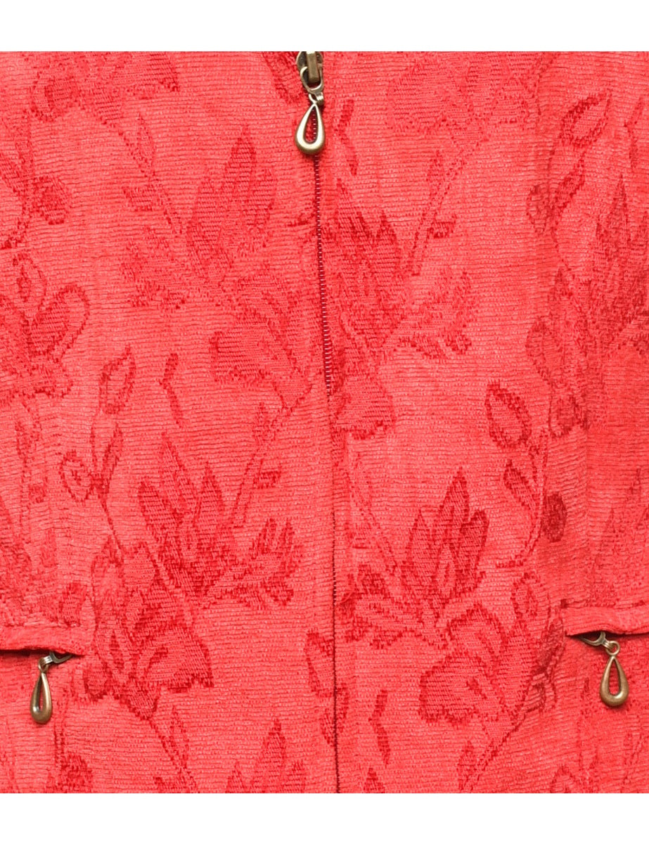 Floral Pattern Tapestry Jacket - M