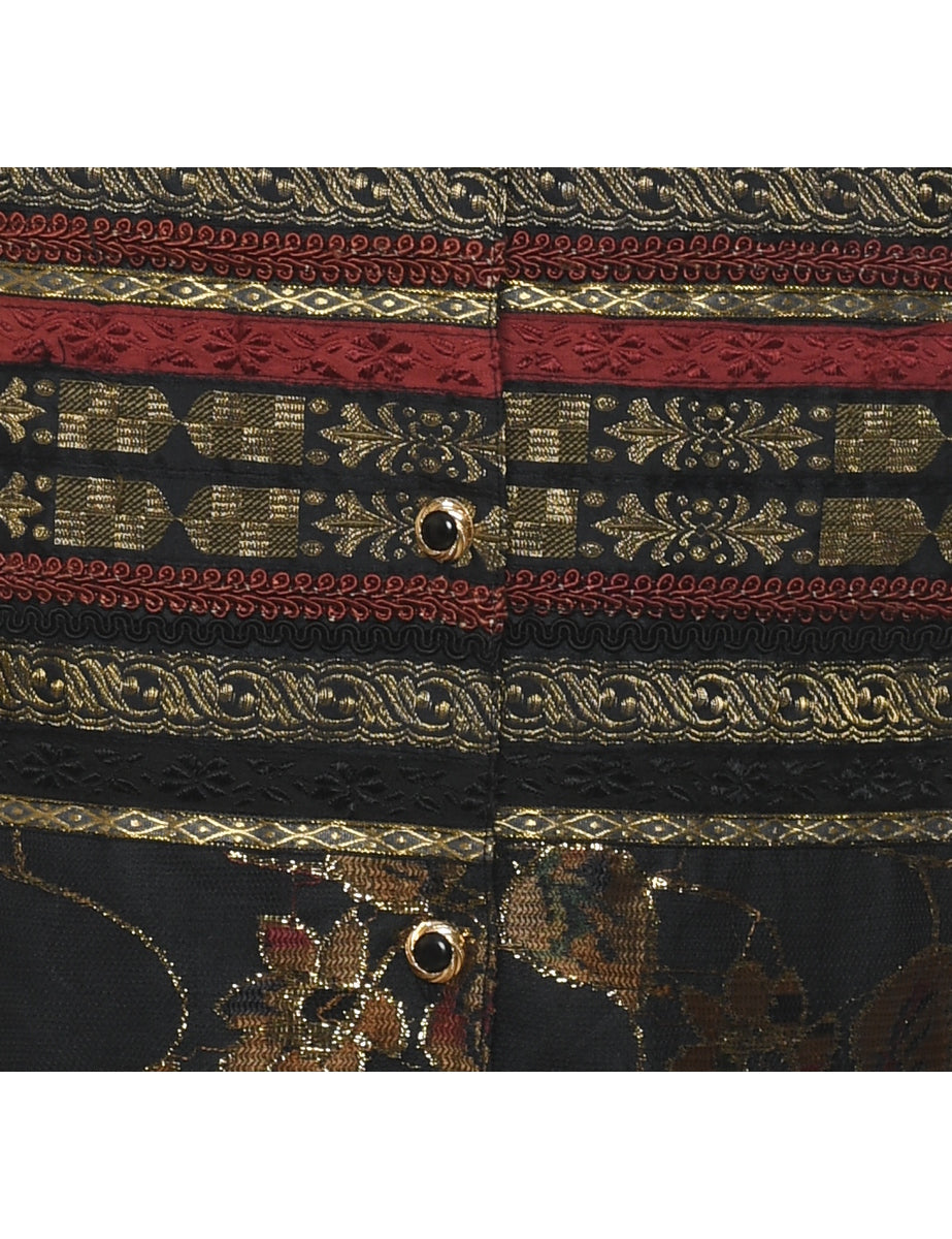 Floral Pattern Waistcoat - L