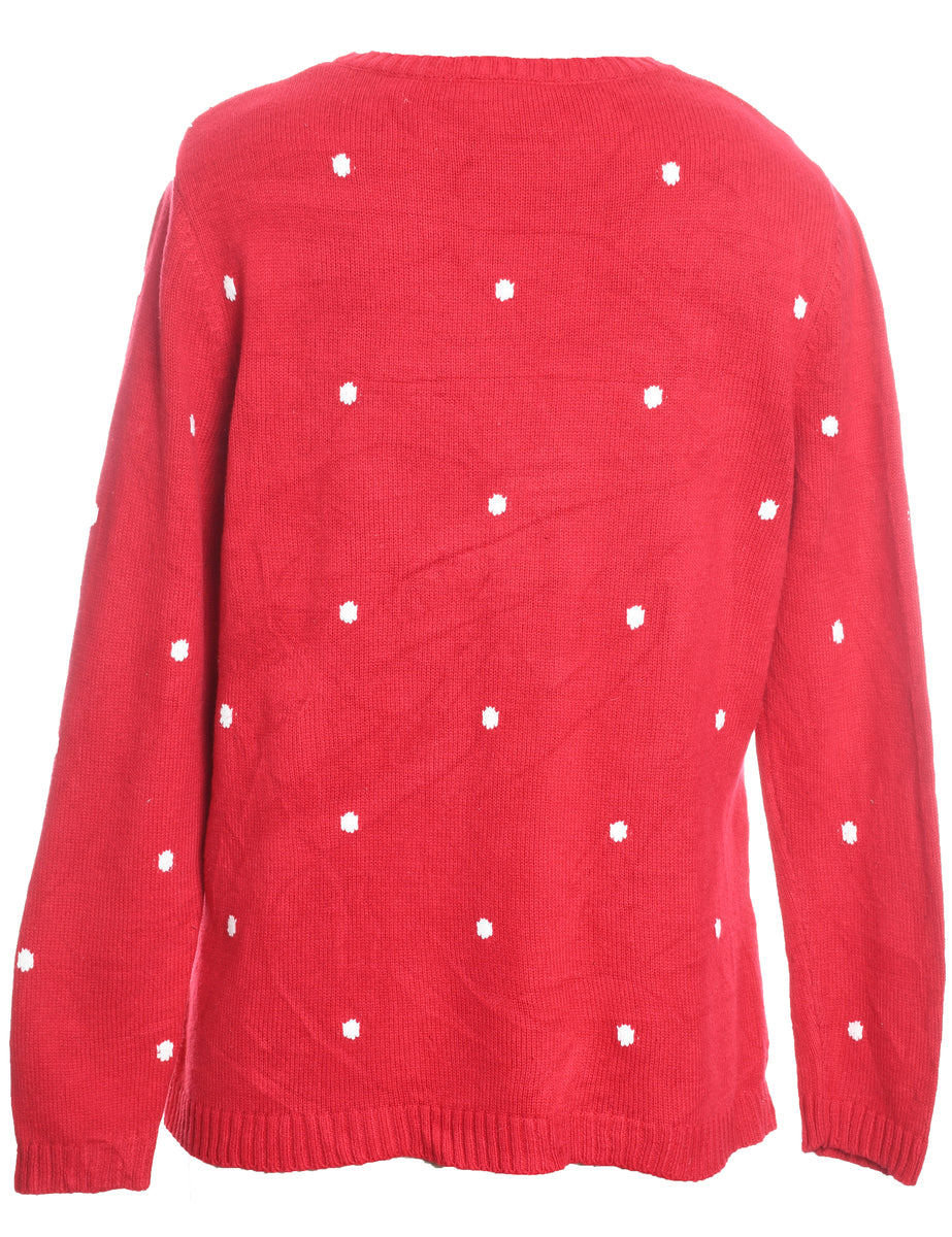 Reindeer Christmas Jumper - L