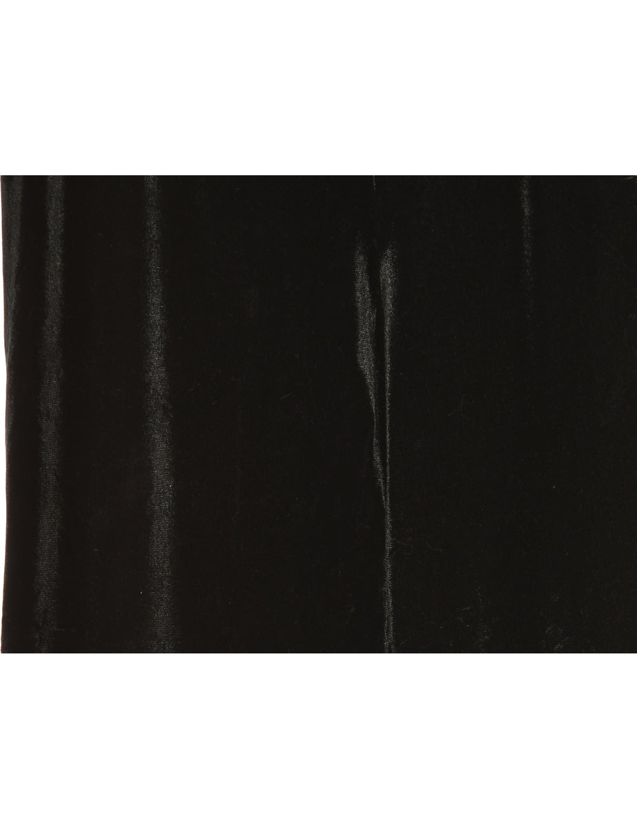 Black Velvet Trousers - W30 L33