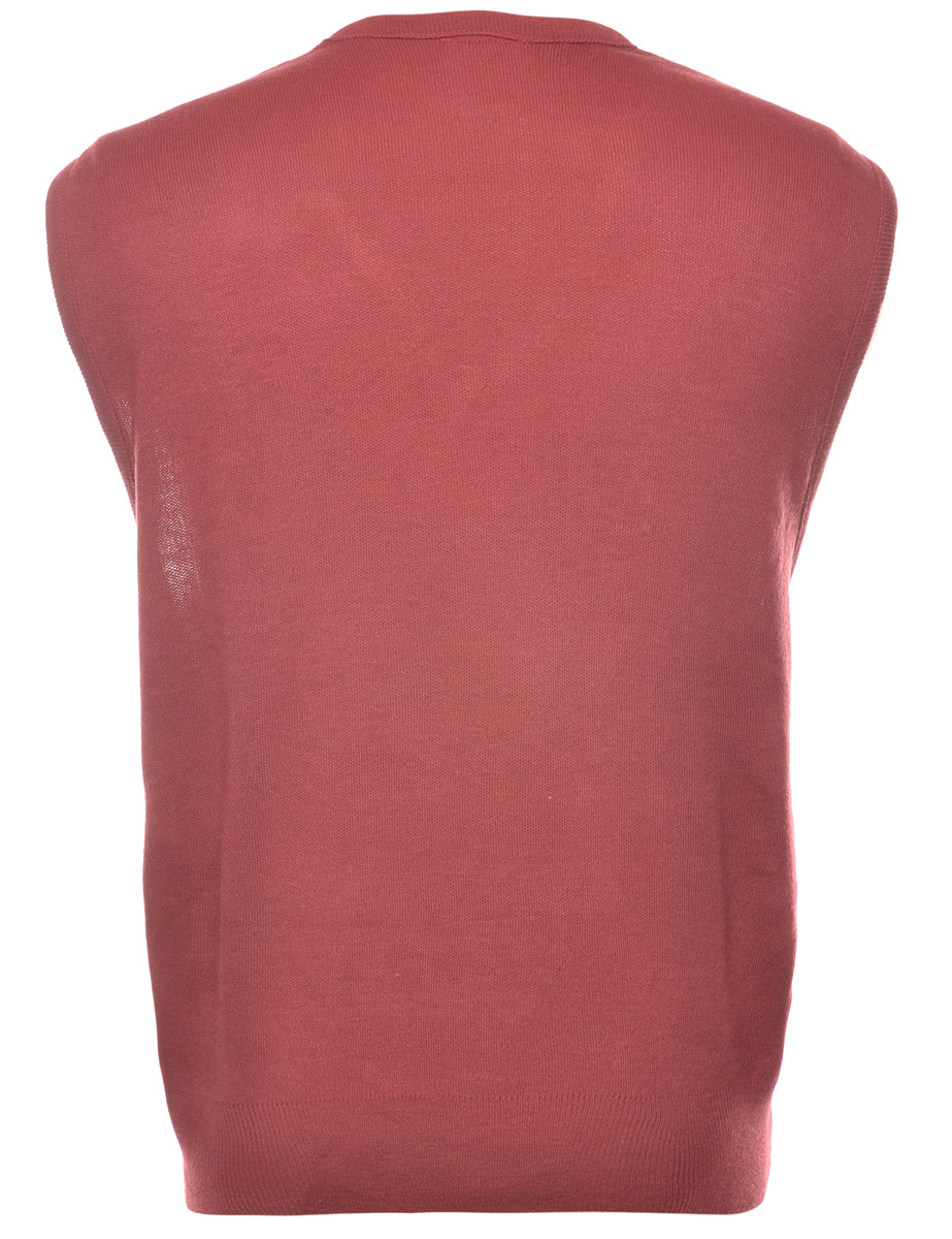 Maroon Sweater Vest - L