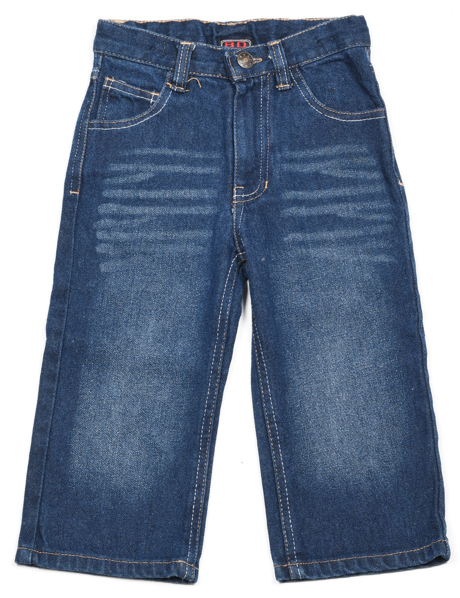 Straight-Leg Dark Wash Denim Jeans - 2 YEARS