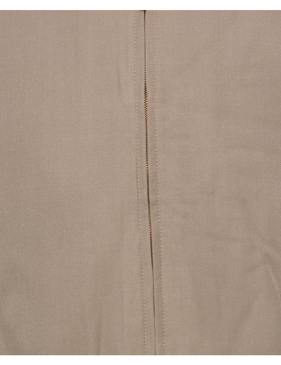 Beige Bomber Jacket - L