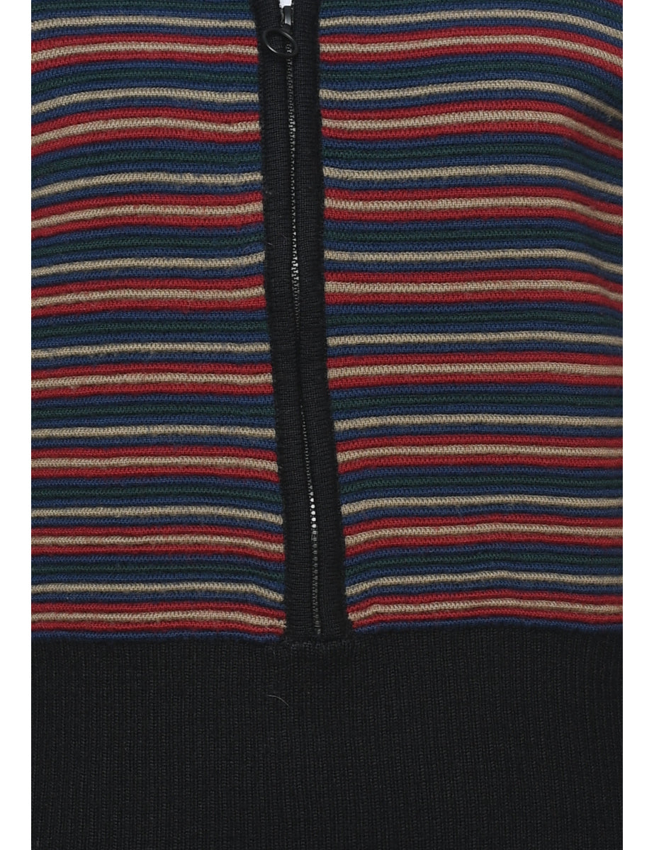 Multi-colour Striped Cardigan - M