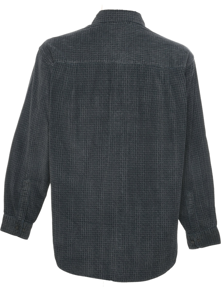 Corduroy Checked Shirt - M