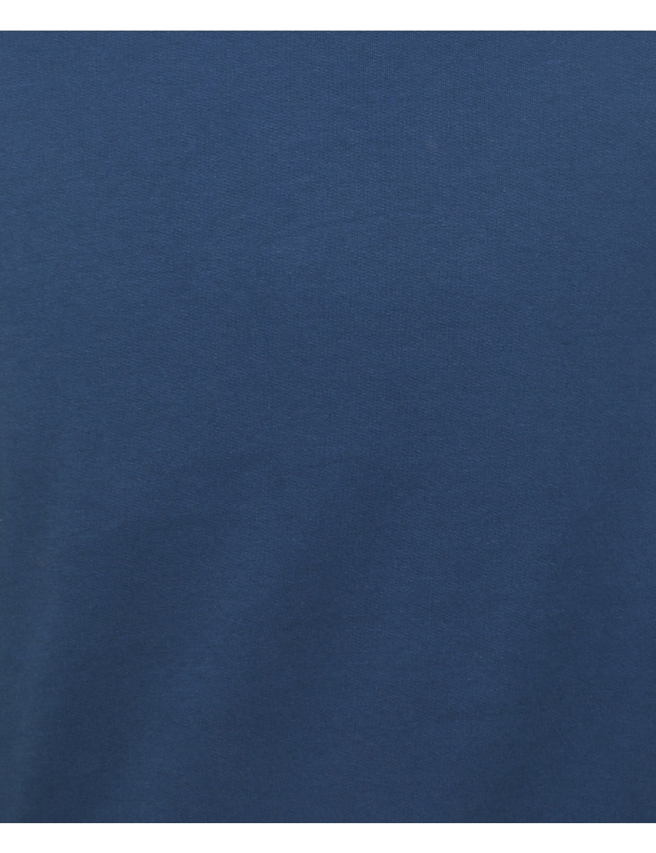 Navy Plain Sweatshirt - S