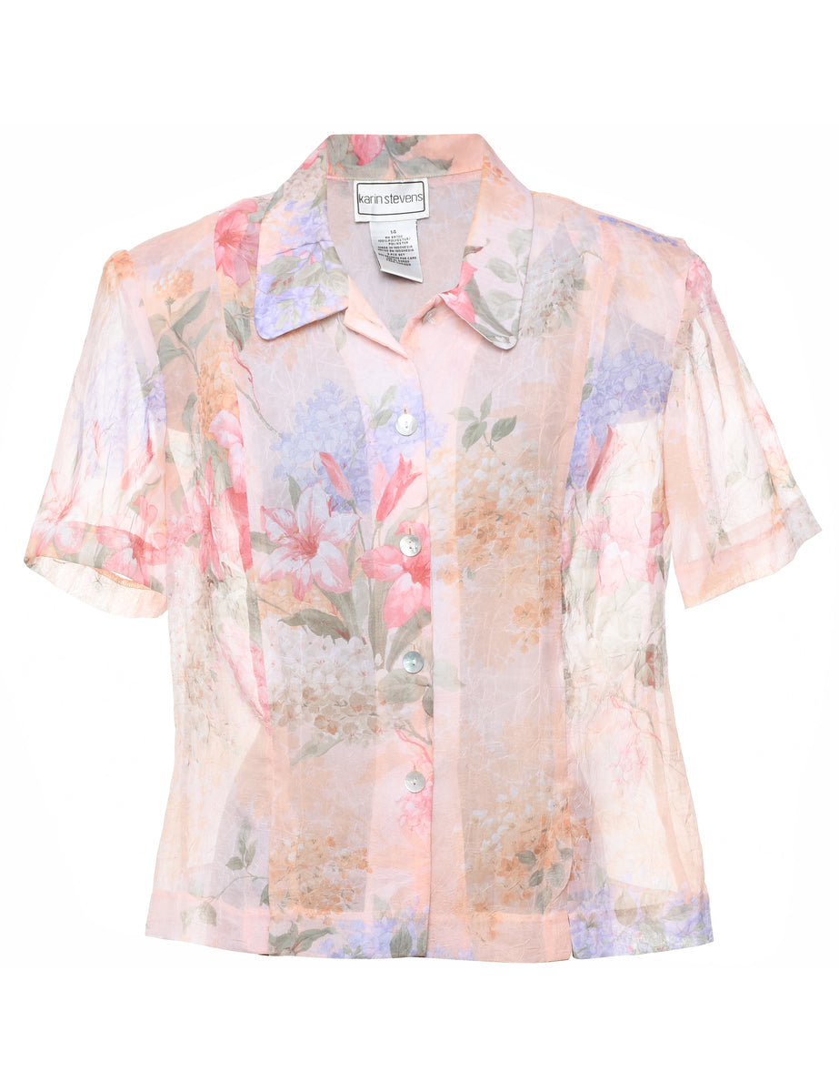 Floral Blouse - L