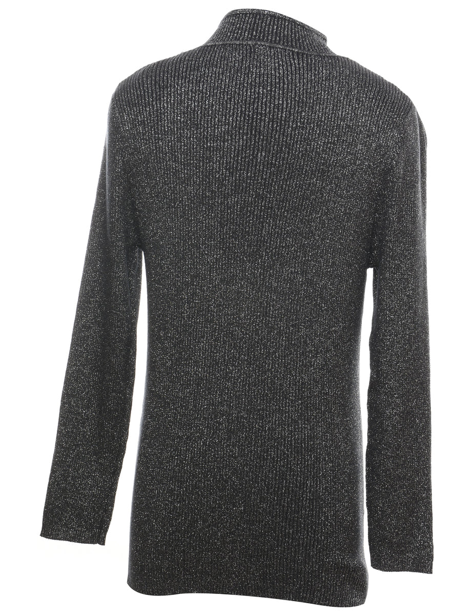 Lurex Thread Pattern Jumper - L