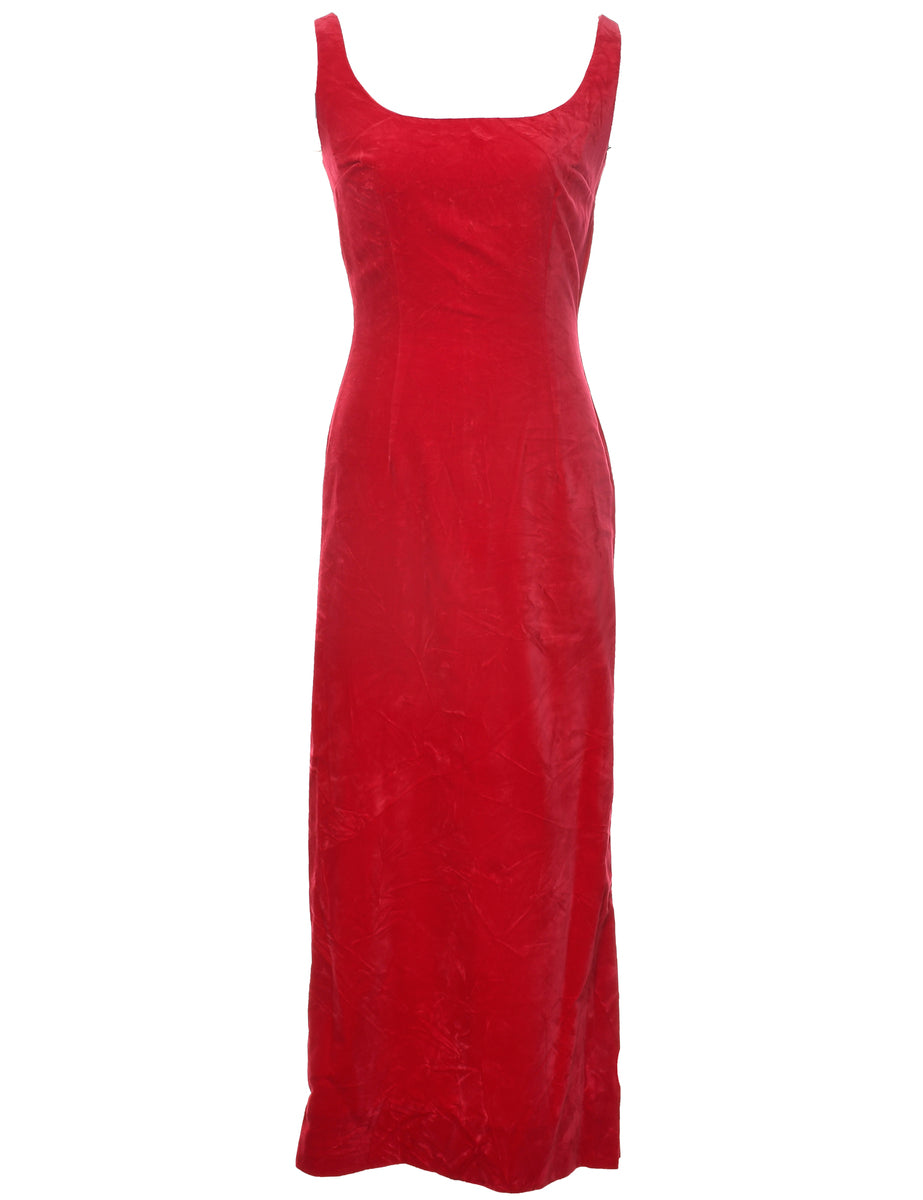 Velvet Evening Dress - S