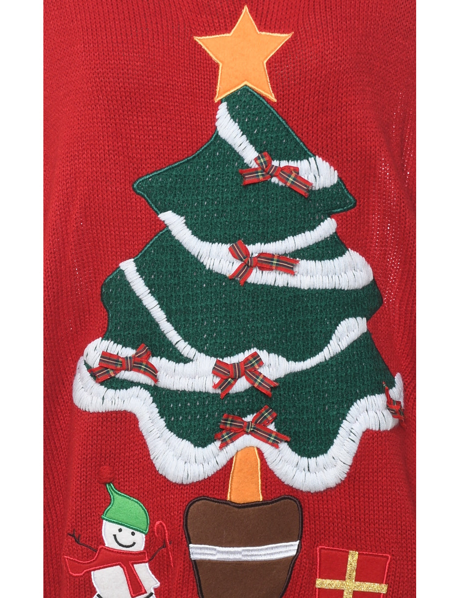 Snowman Christmas Jumper - L