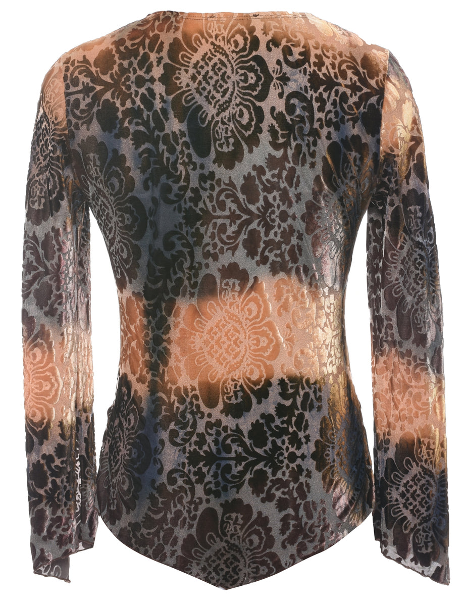 Devore Design Y2K Evening Top - S