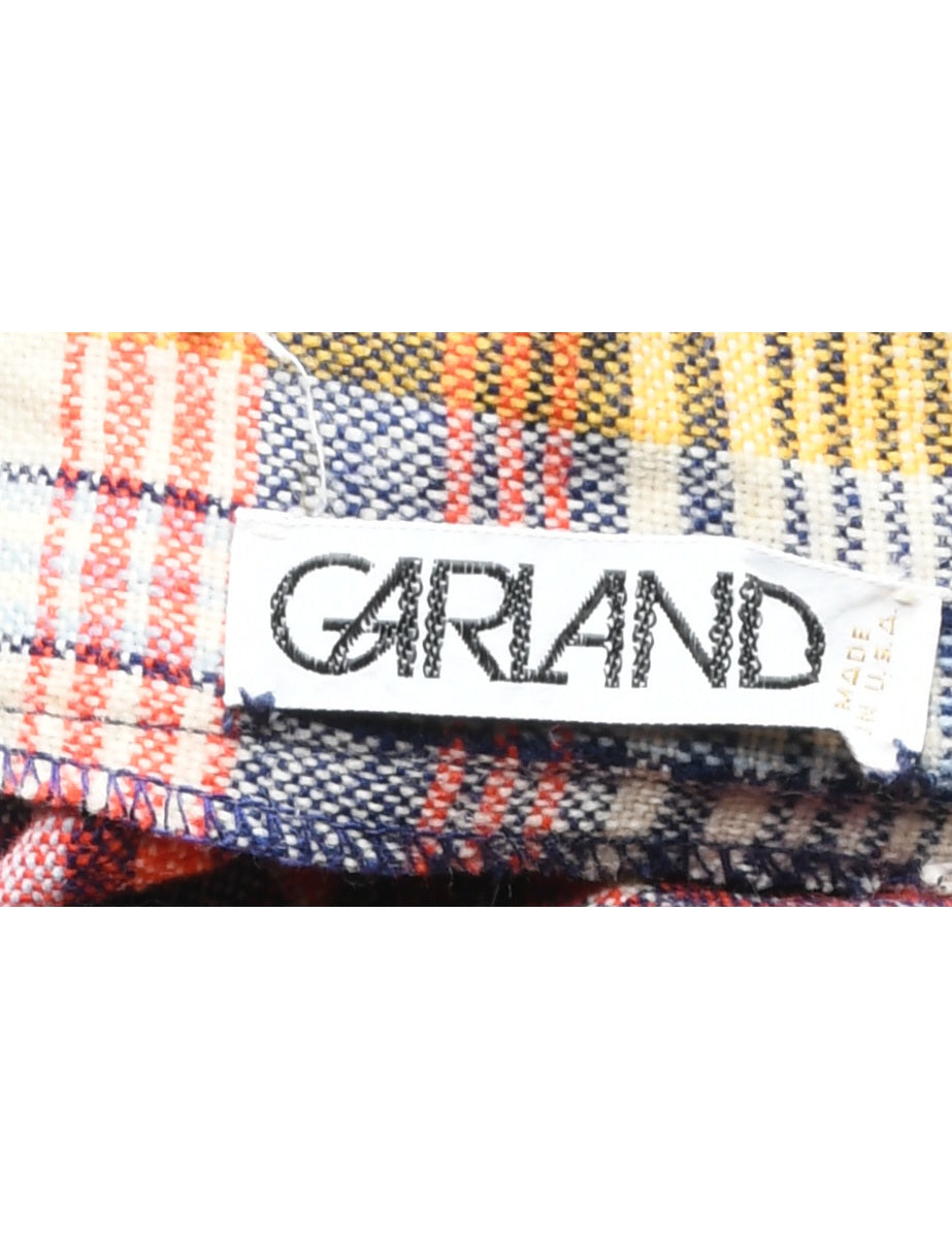 Checked Midi Skirt - S
