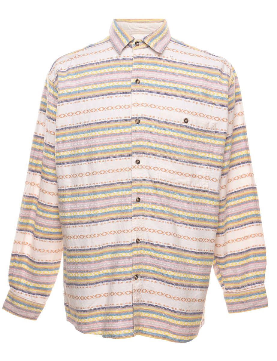 Multi-colour Striped Shirt - L