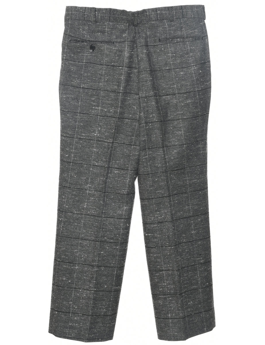 Checked Pattern Trousers - W33 L29