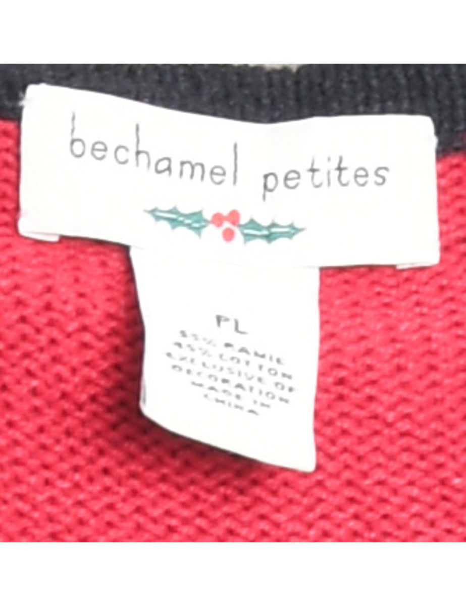 Santa Claus Christmas Cardigan - L