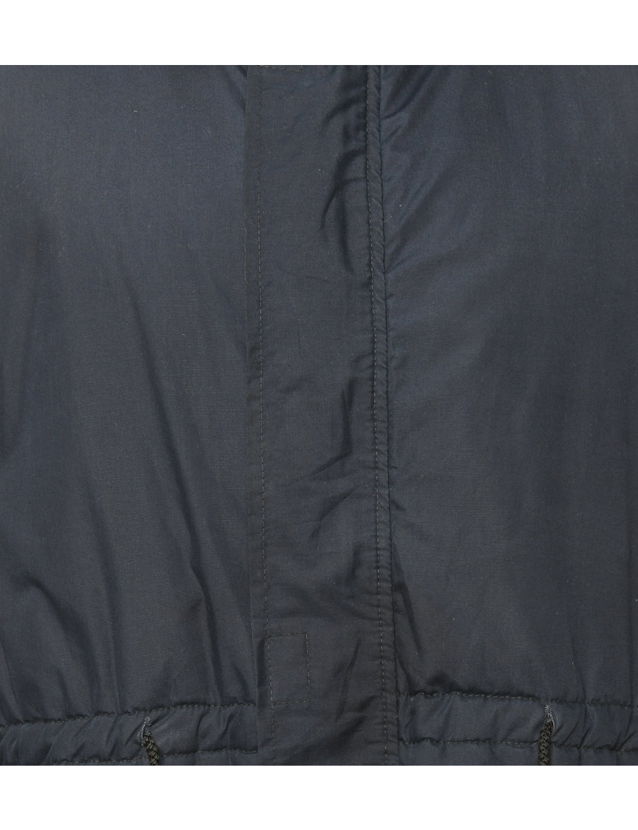 Navy Zip Front Jacket - M