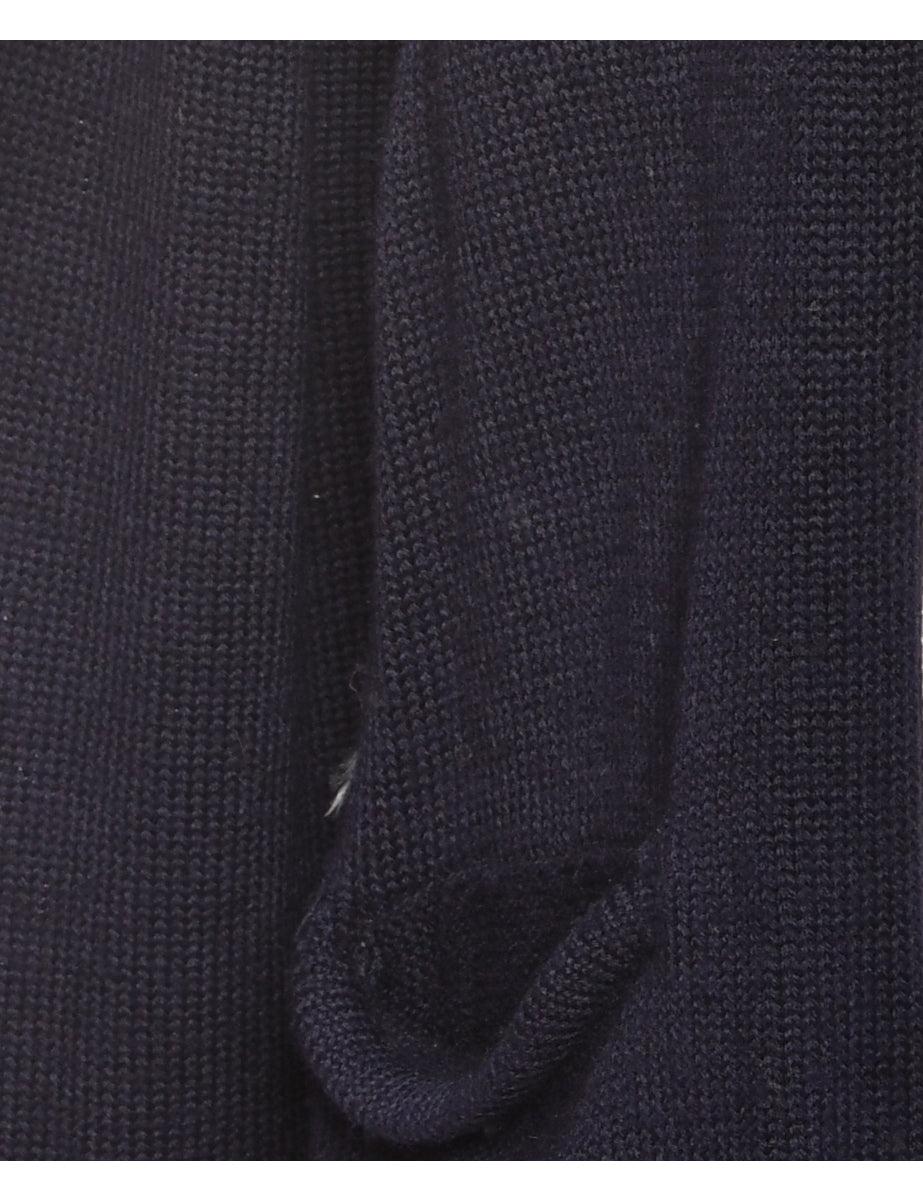 Navy Cardigan - M