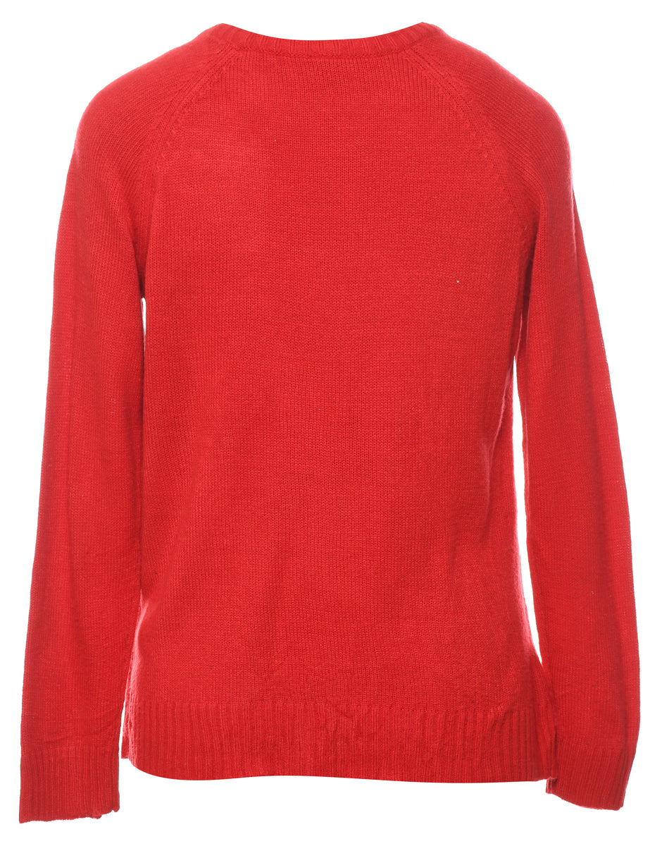 Red Christmas Jumper - M