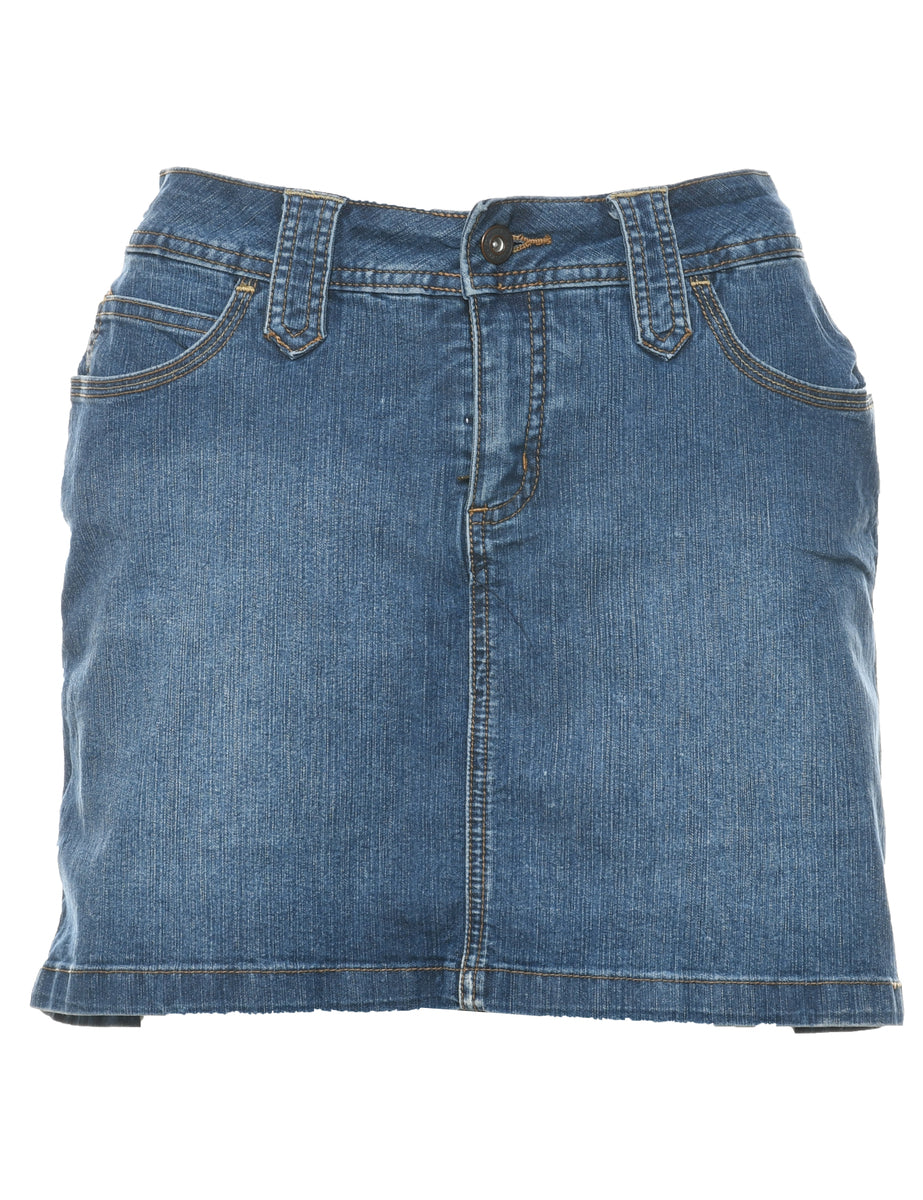 A-Line Denim Skort - M