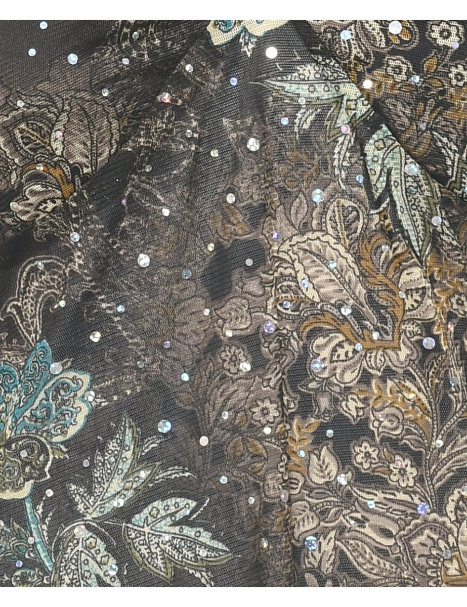 Floral Evening Top - XS