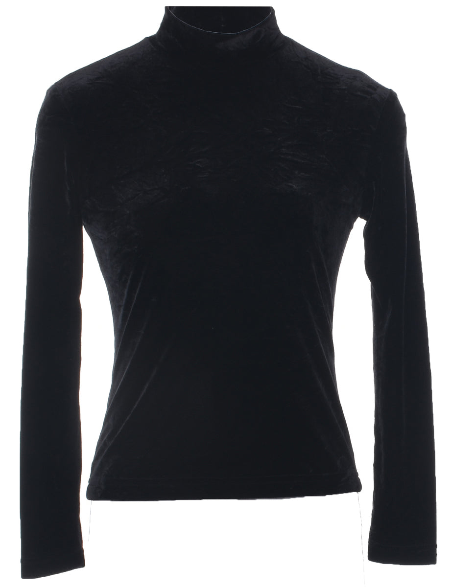 Velvet Fabric Evening Top - S