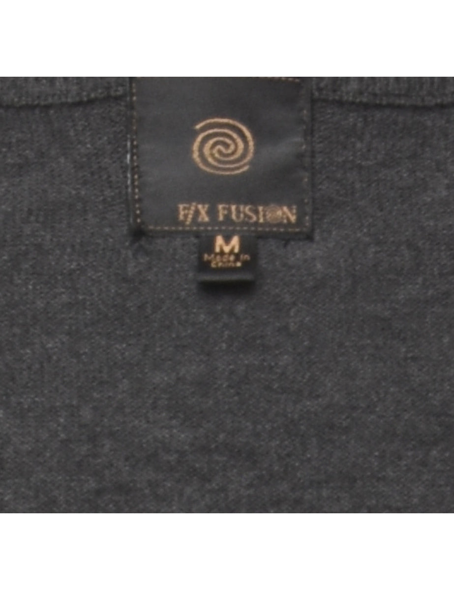 Dark Grey Sweater Vest - M