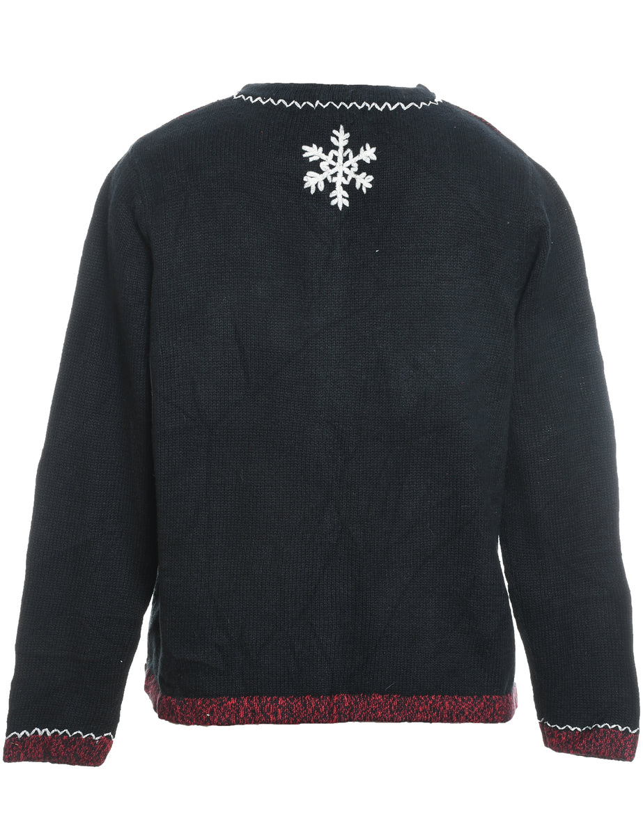 Santa Claus Christmas Cardigan - M