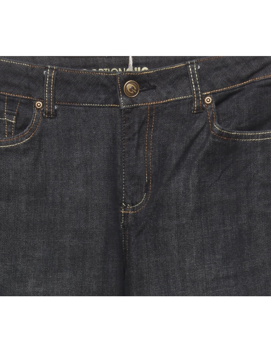 Black Straight Fit Jeans - W32 L32