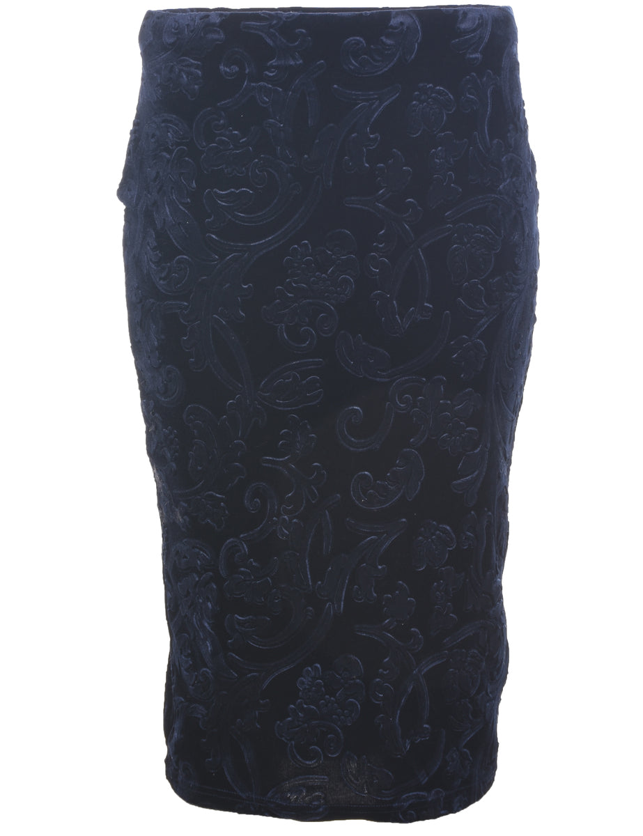 Velvet Bodycon Skirt - S