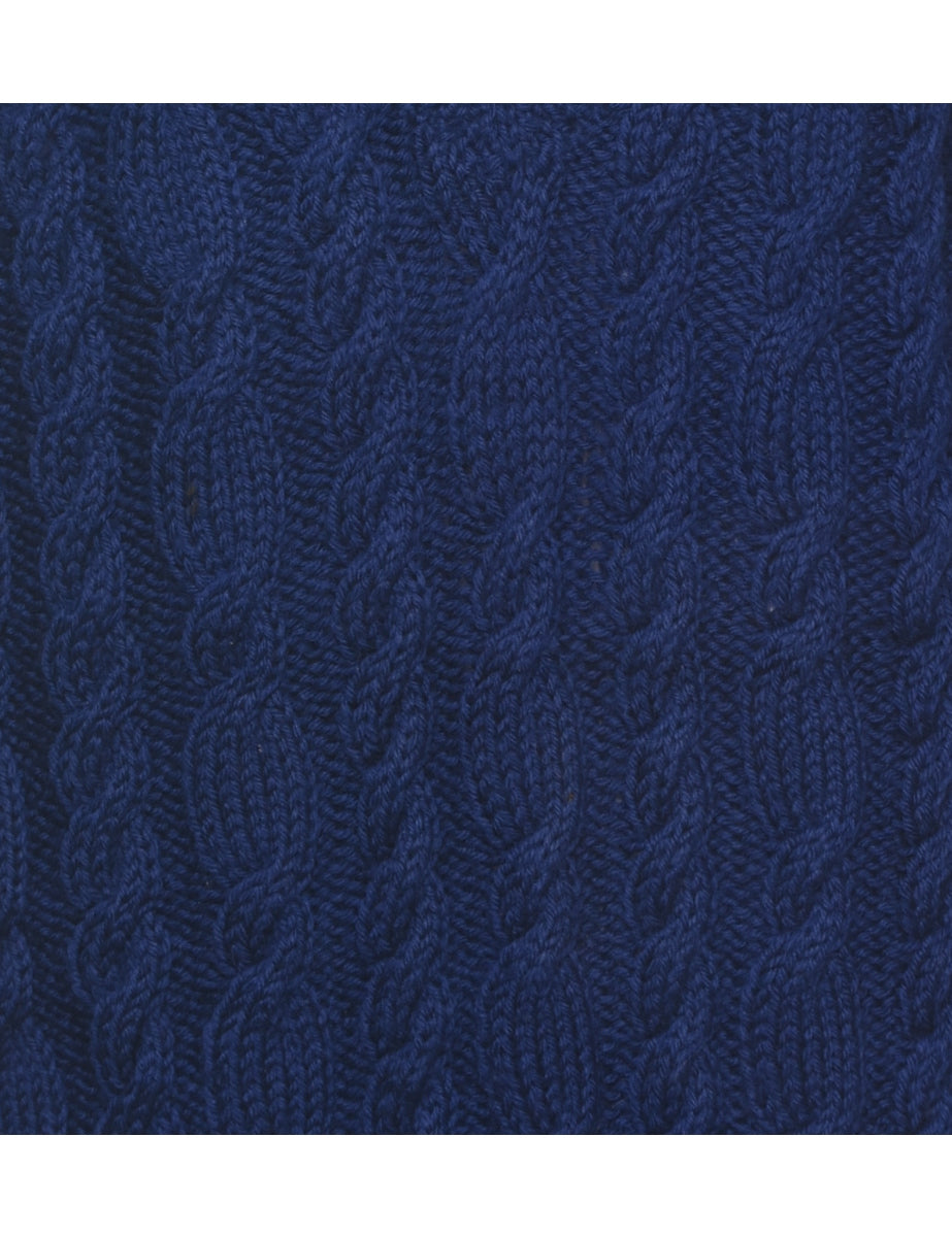 Cable Knit Jumper - L