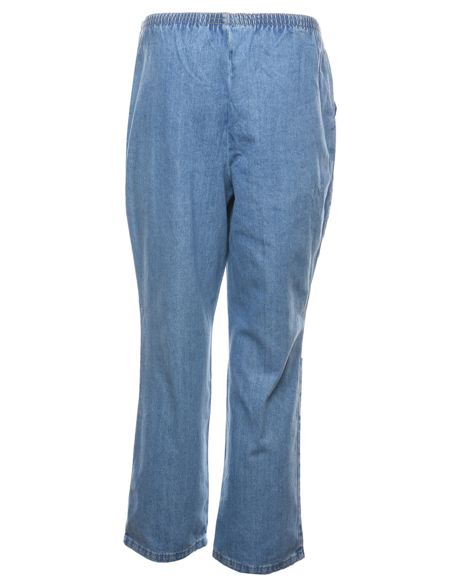 Light Wash Denim Trousers - W26 L29