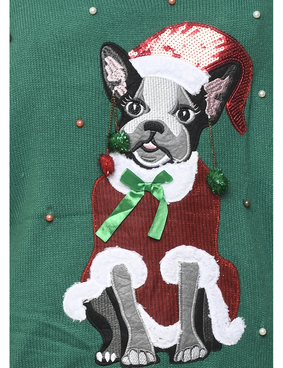 Animal Design Christmas Jumper - XL