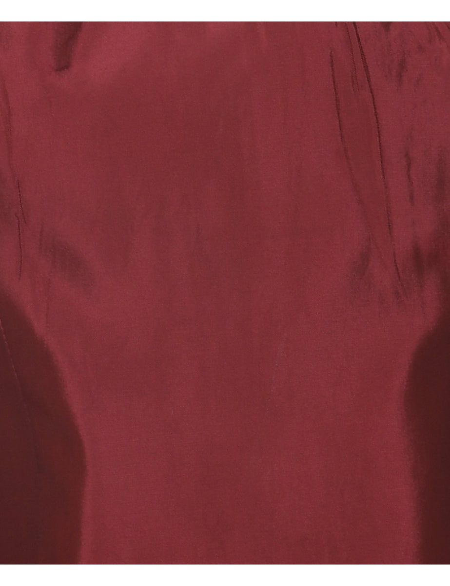 Maroon Evening Top - XS
