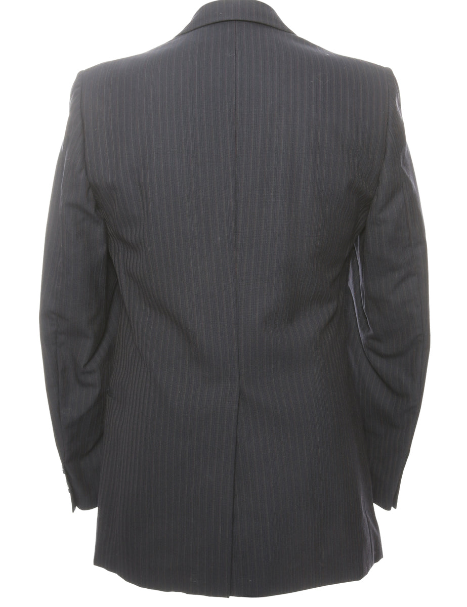 Striped Navy & White Blazer - M