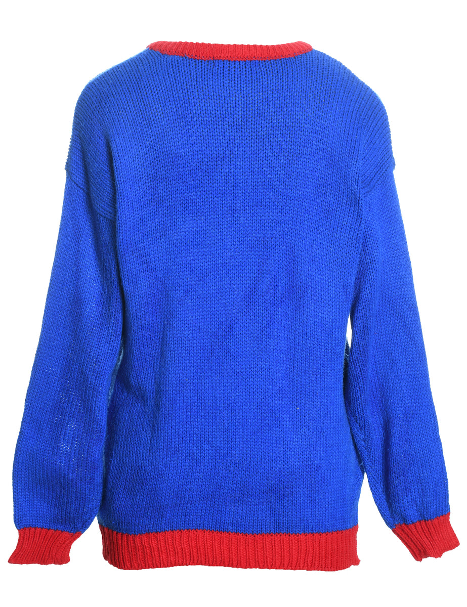 Santa Claus Christmas Jumper - M