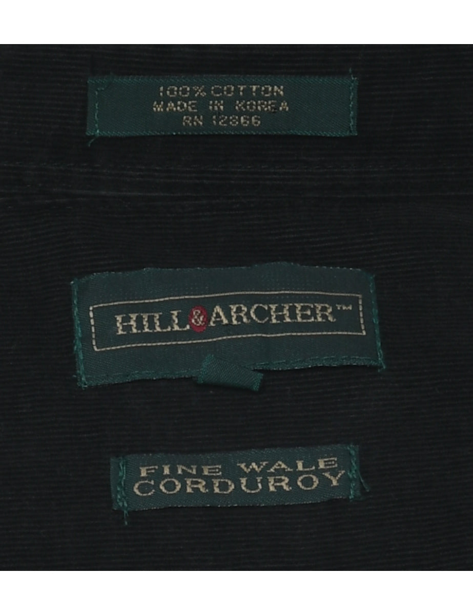 Corduroy Black Shirt - XL