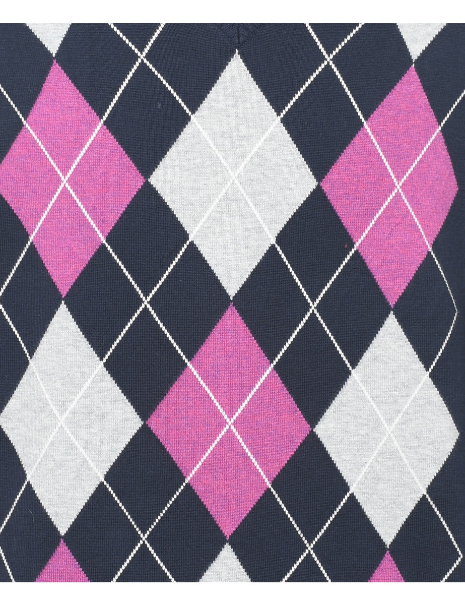 Izod Argyle Jumper - XL