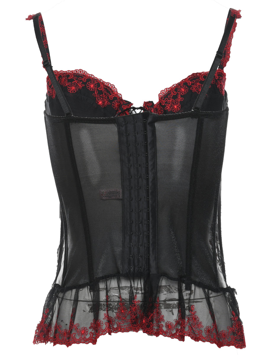 Black Lace Top - M