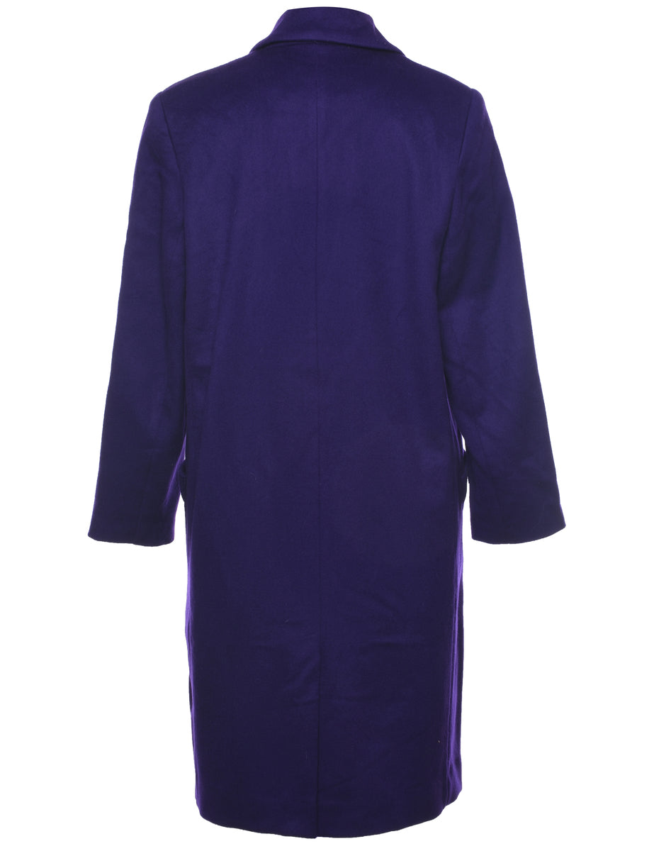 Double Breasted Wool Coat - M